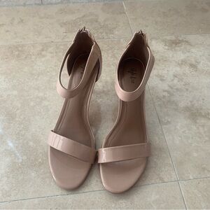 Style & Co. Women's Nude Patent Ankle-Strap Sandals
